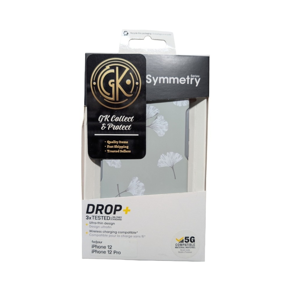 N2-N OtterBox Symmetry Case For Apple iPhone 12‎ & 12 Pro – Gingko Gray Floral